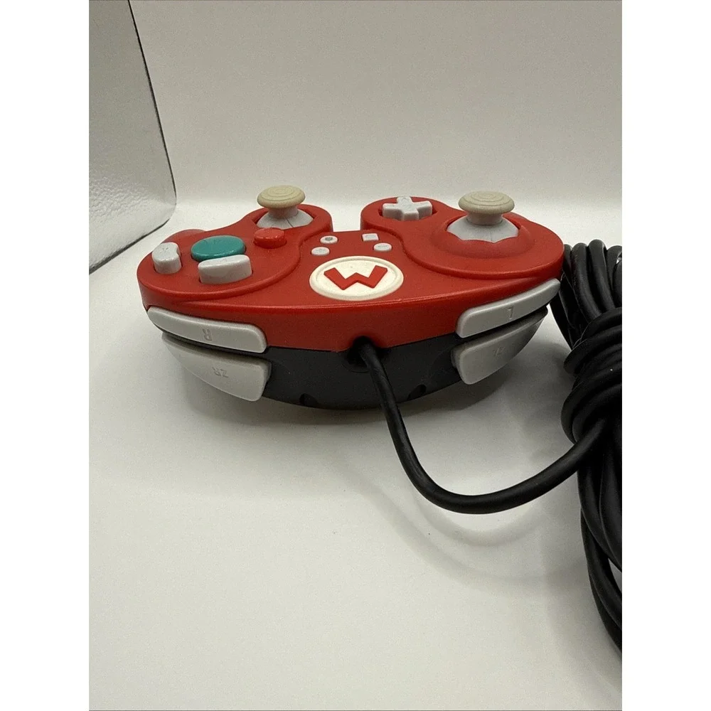 PDP Wired Fight Pad Pro Mario Red Controller 500-100 USB For Nintendo Switch Wii